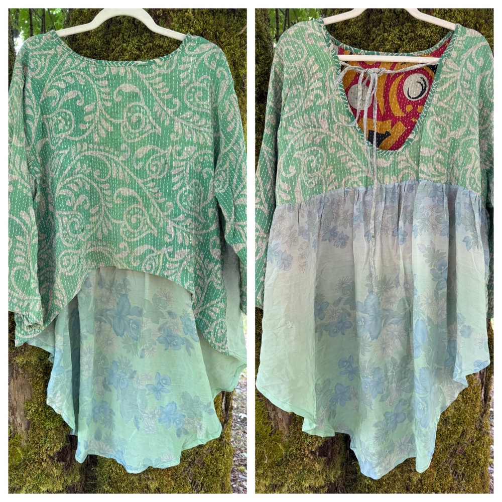 Kantha Bae Bohemian Vibe Higher Hi Lo Top
